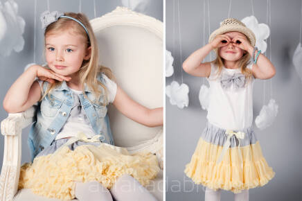 Tutu Pettit Skirt Love & Joy żółta 2-4 latka